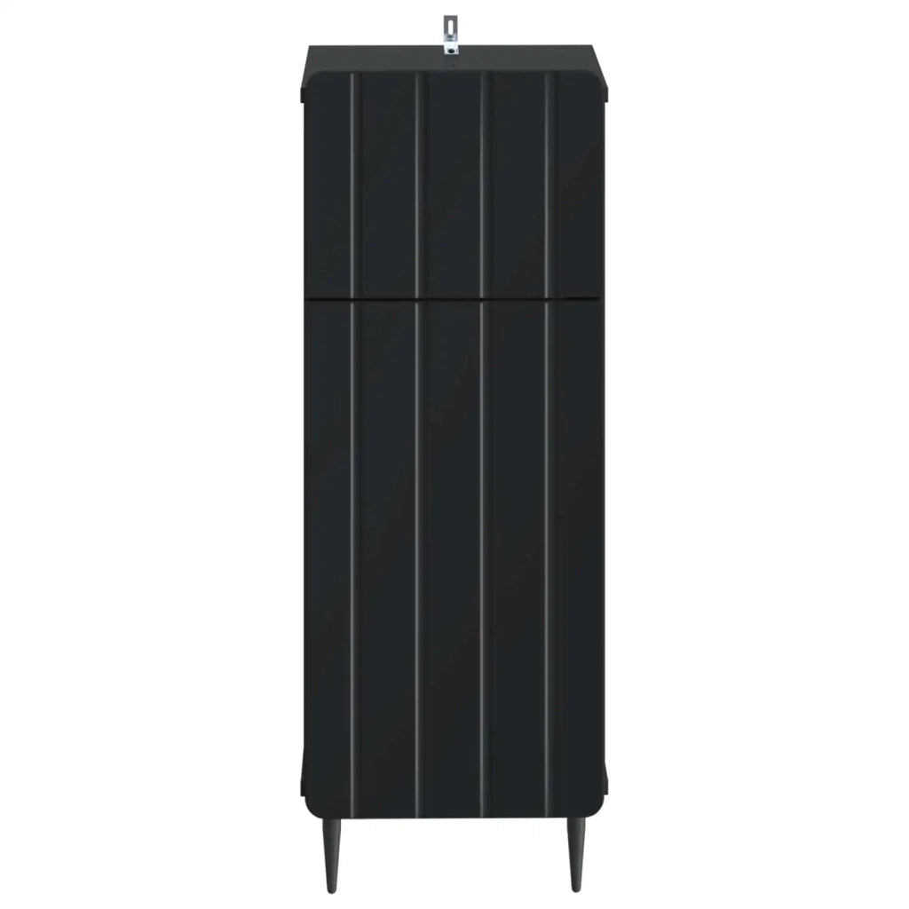 Mobiletto da Bagno ZWOLLE Nero 30 x 31 x 79,5 cm 896386