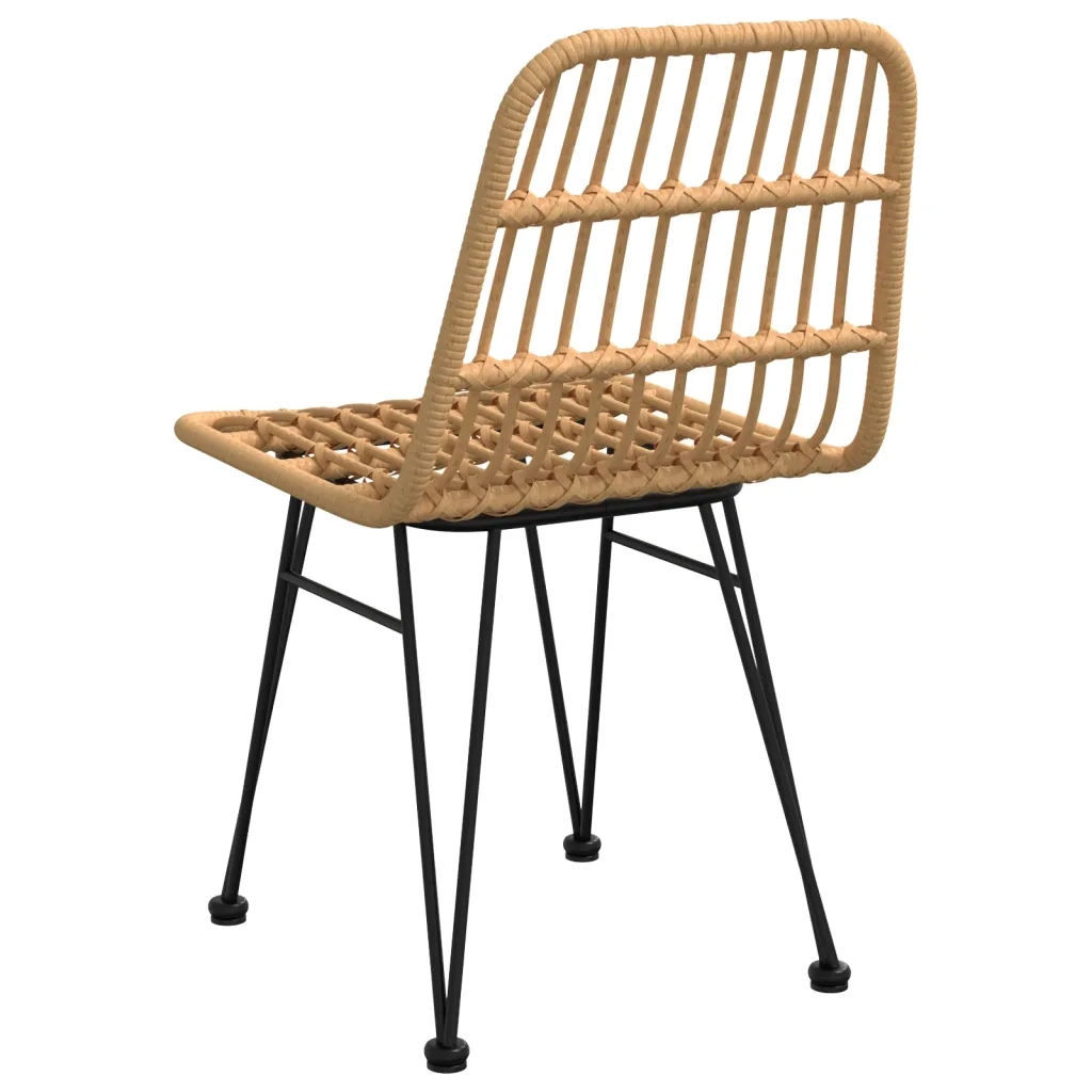 Sedie da Giardino 2 pz | Sedie da Esterno 48x62x84 cm Rattan PE