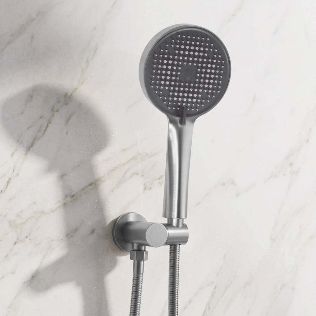 Set Doccia Da Incasso Rea Grace Brush Nickel + Box