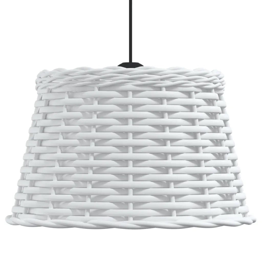 Paralume da Soffitto Bianco Ø38x23 cm in Vimini 364368