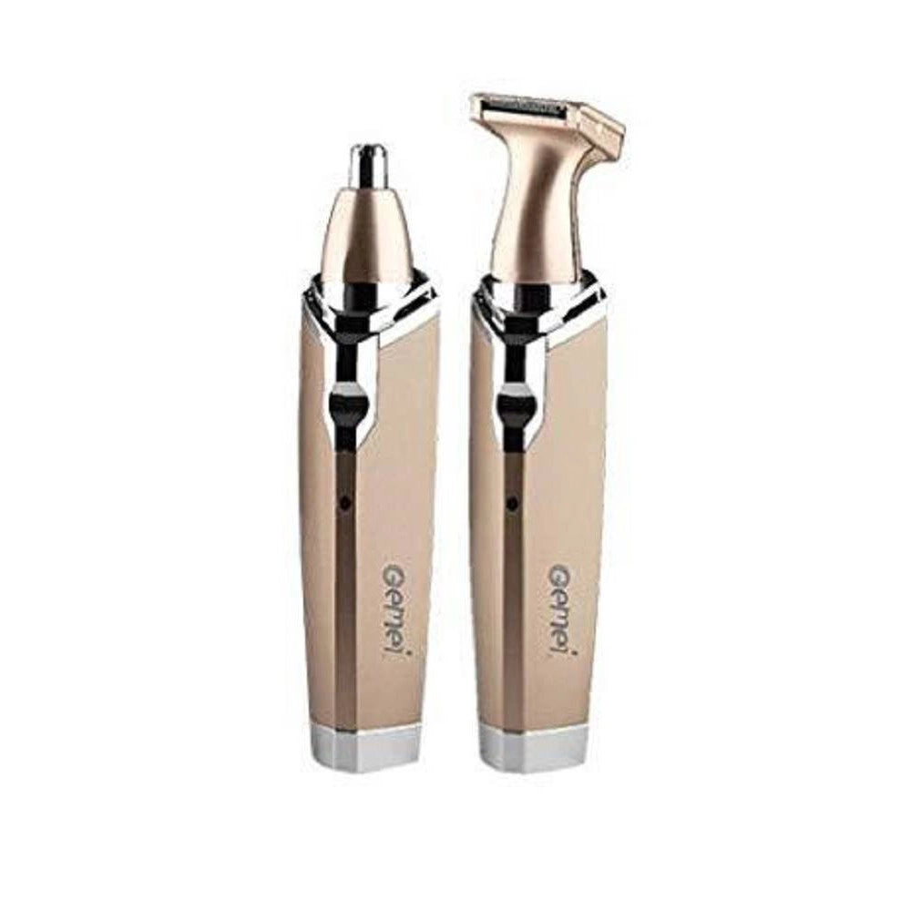 Trade Shop - Trimmer Rifinitore A Batteria Gm-3110 Rasoio Capelli Naso Ricaricabile 2 In 1 -