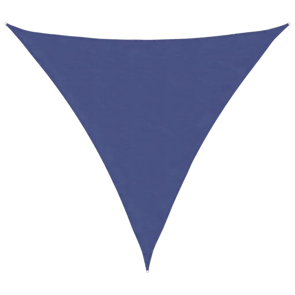 Parasole a Vela Oxford Triangolare 5x5x5 m Blu