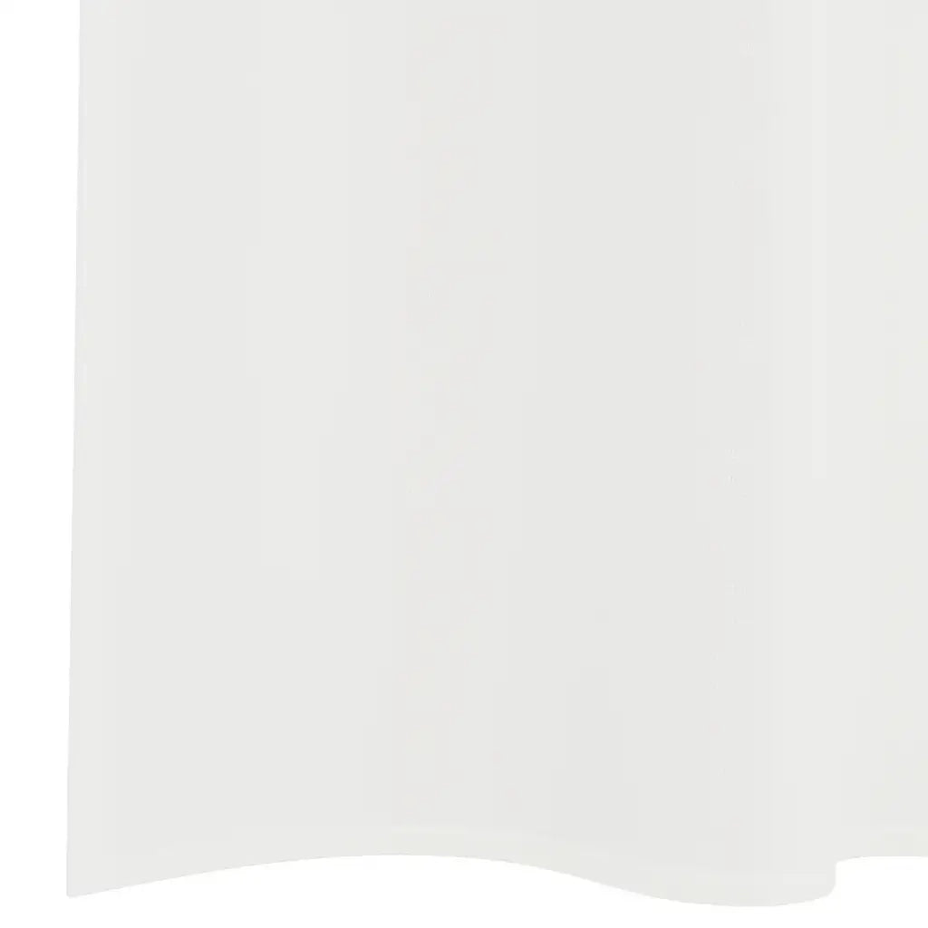 vidaXL Tende in Voile con Tasche per Aste 2 pz Bianco