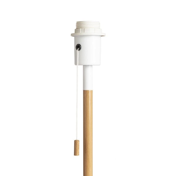 Lampada KEITH piedistallo da tavolo con USB bianco faggio 230V E27 40W