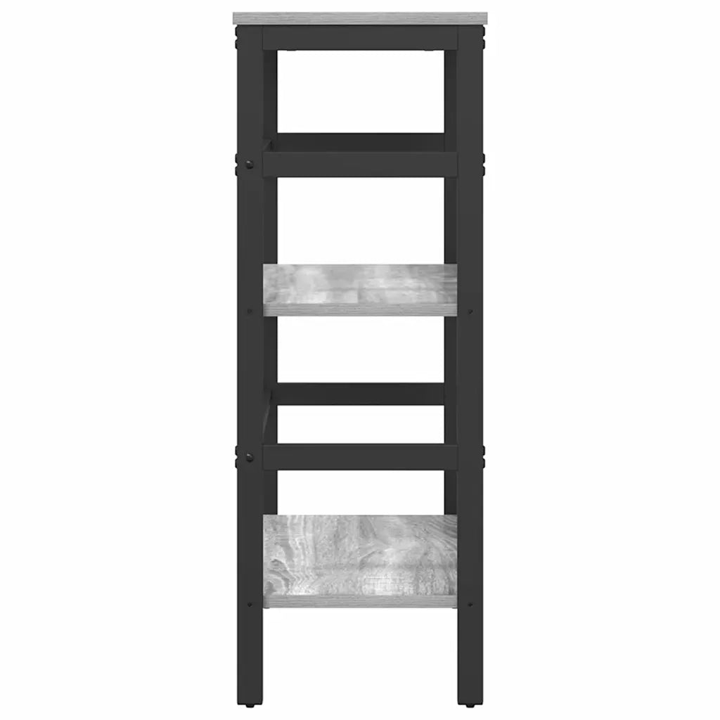 Libreria-Scaffale per Libri-Mobile di Stoccaggio Grigio Sonoma 60 x 29,5 x 81 cm Legno multistrato