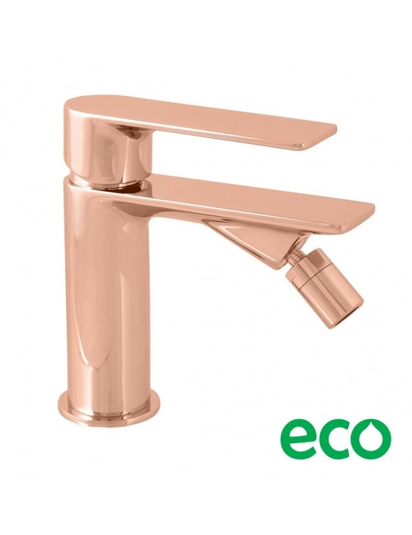 Miscelatore bidet da appoggio NIL in ottone oro rosa lucido senza sifone