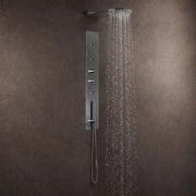 Kit muro da incasso soffione acciaio inox ultrasottile cromato elegante