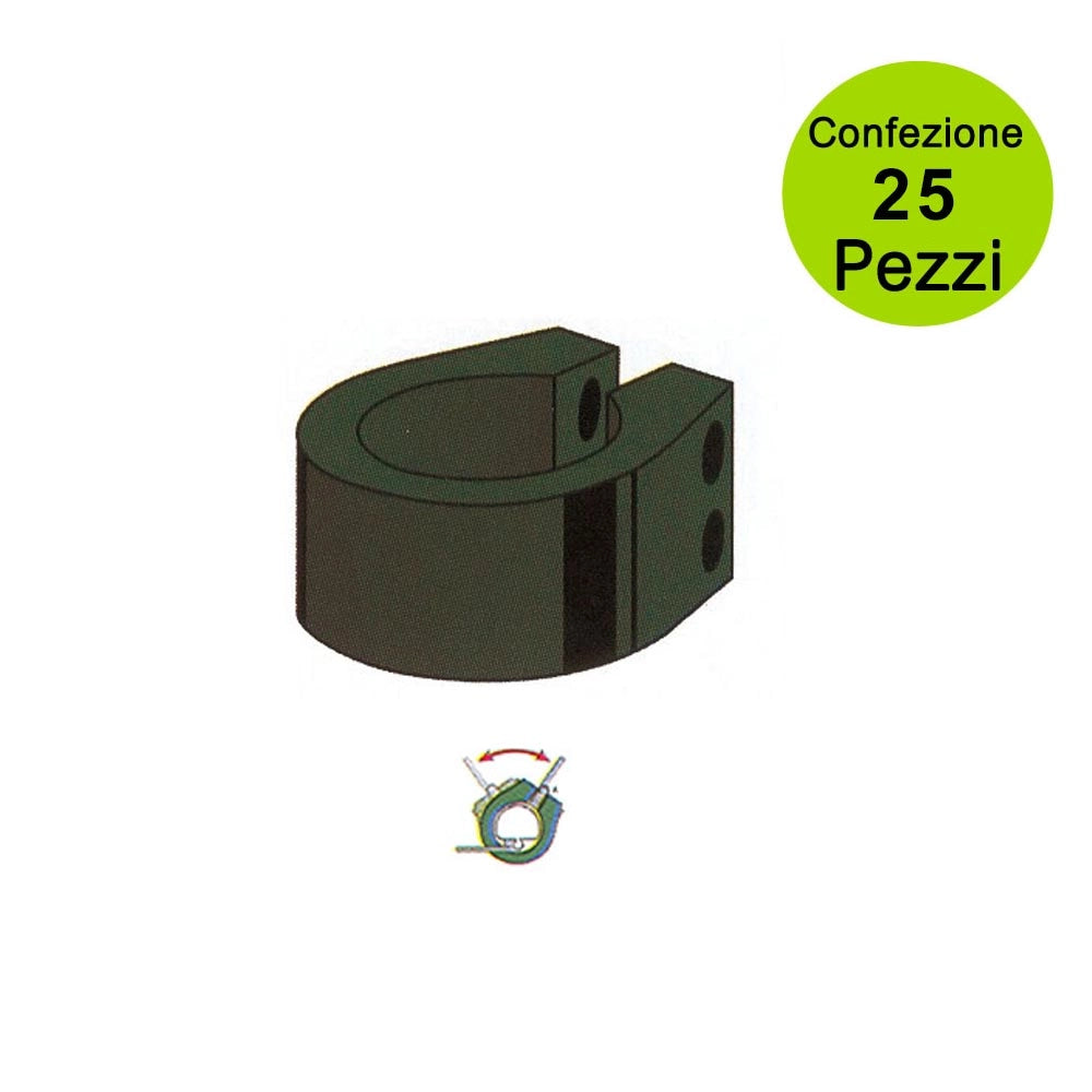 Multipack da 25 pz bekafor collare verde diametro 48 mm