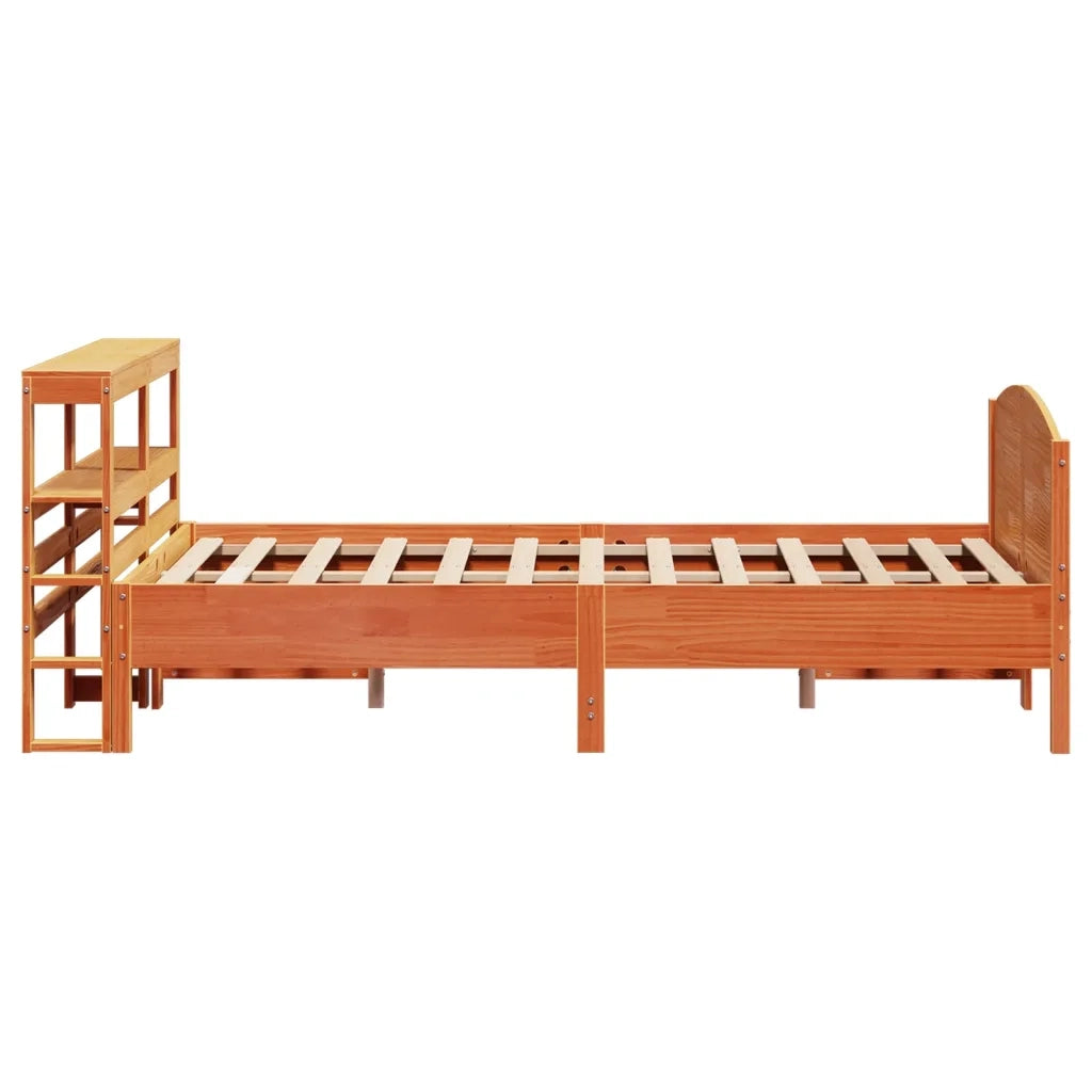 vidaXL Letto senza Materasso Marrone Cera 140x190 cm in Legno di Pino