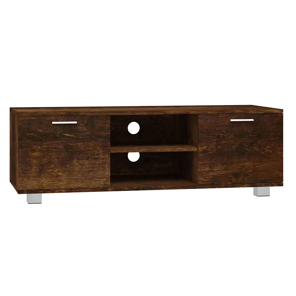 Mobile TV Rovere Fumo 120x40,5x35 cm in Legno Multistrato cod mxl 16040