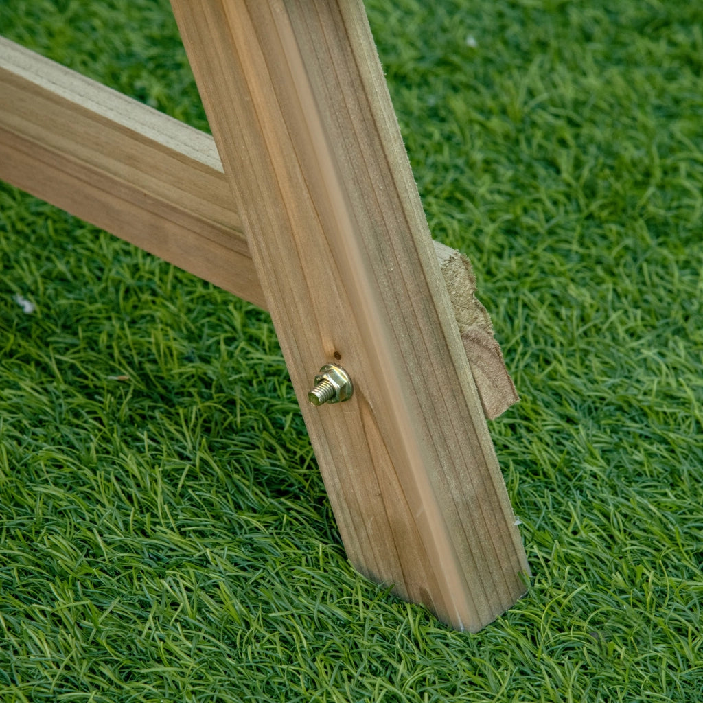 Fioriera a gradini in legno con 3 vaschette, 71x61x77 cm, colore naturale
