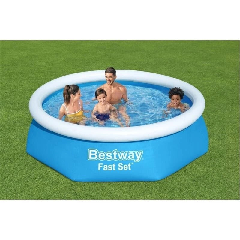 PISCINA GONFIABILE 244 X 61 CM AUTOPORTANTE FUORI TERRA POMPA FILTRO FAST SET