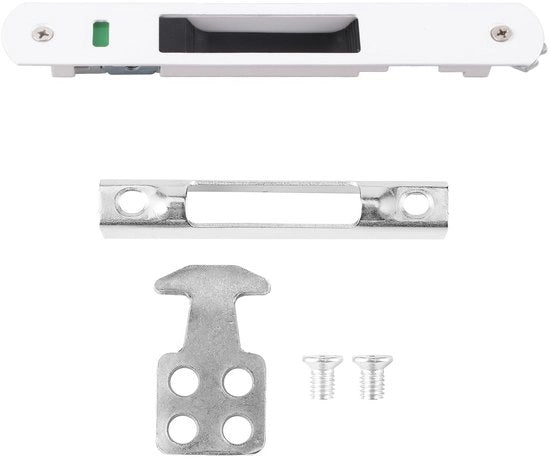 Chiusura scorrevole con serratura resistente allo scivolamento - Ricevitore di chiusura in acciaio inossidabile - Antiossidante - Blocco a gancio - Resistente alla corrosione - Incluso accessori di installazione - Chiusura di porta