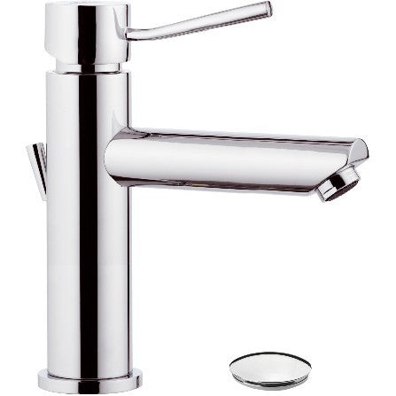 Miscelatore monocomando per lavabo design minimale con o senza scarico