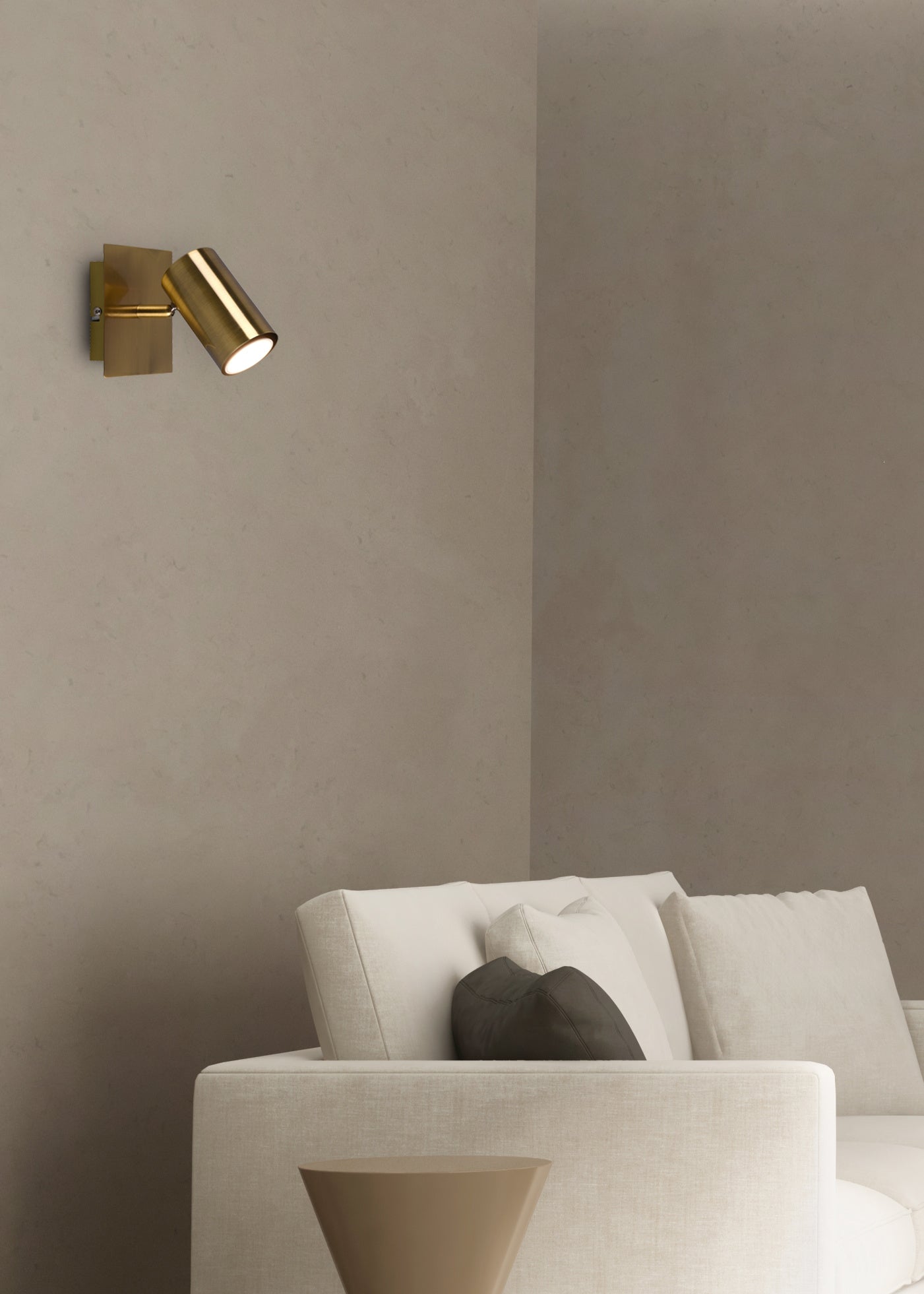 Spot da Interno a Led in Metallo Ottone Antico