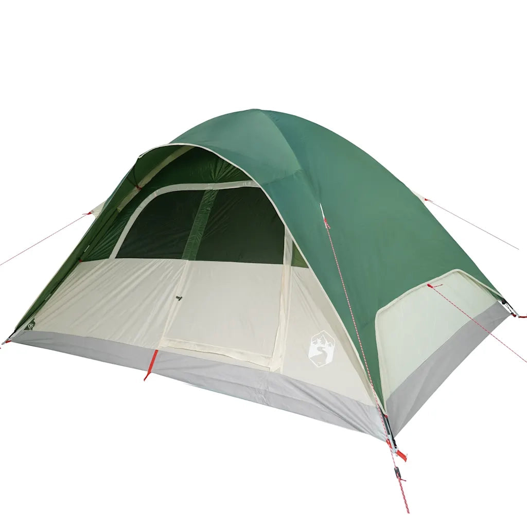 Tenda da Campeggio a Cupola per 6 Persone Verde Impermeabile 94555