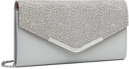Borsa elegante per occasioni speciali con catena, alta qualità, per matrimoni, feste e gala.