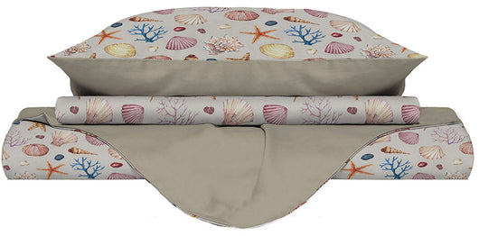 Copripiumino 1 Piazza e Mezzo con Federe Stampato Marea