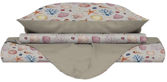 Copripiumino 1 Piazza e Mezzo con Federe Stampato Marea