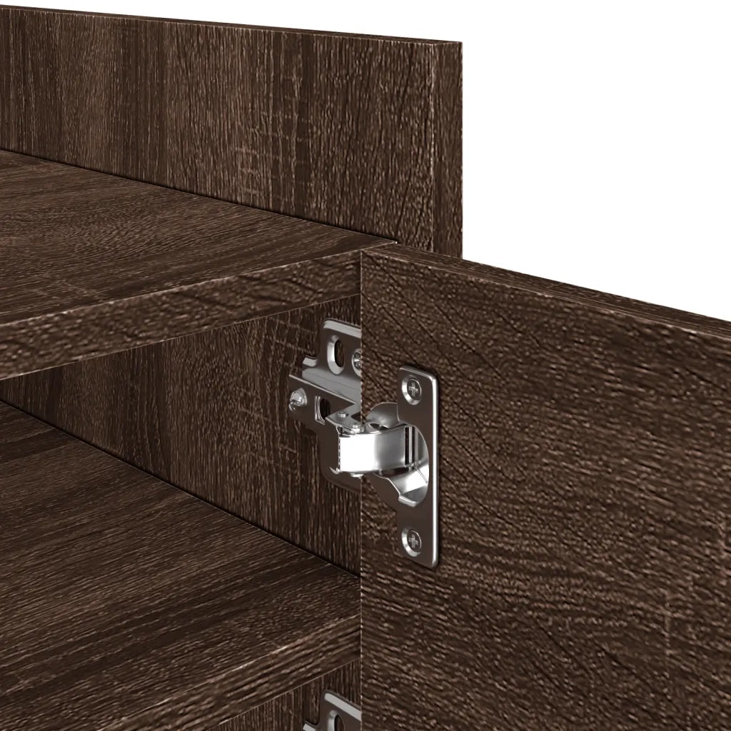 Mobile Porta TV Rovere Marrone 80x35x40 cm in Legno Multistrato