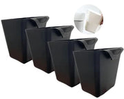 4 contenitori da bicchiere appesi per archiviazione - accessori per carrello multifunzionali
