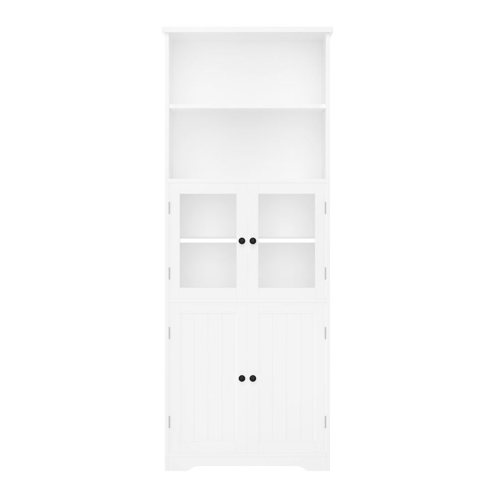 Armadio-Xylo-57.5x28.5x160cm bagno vetro ripiani regolabili