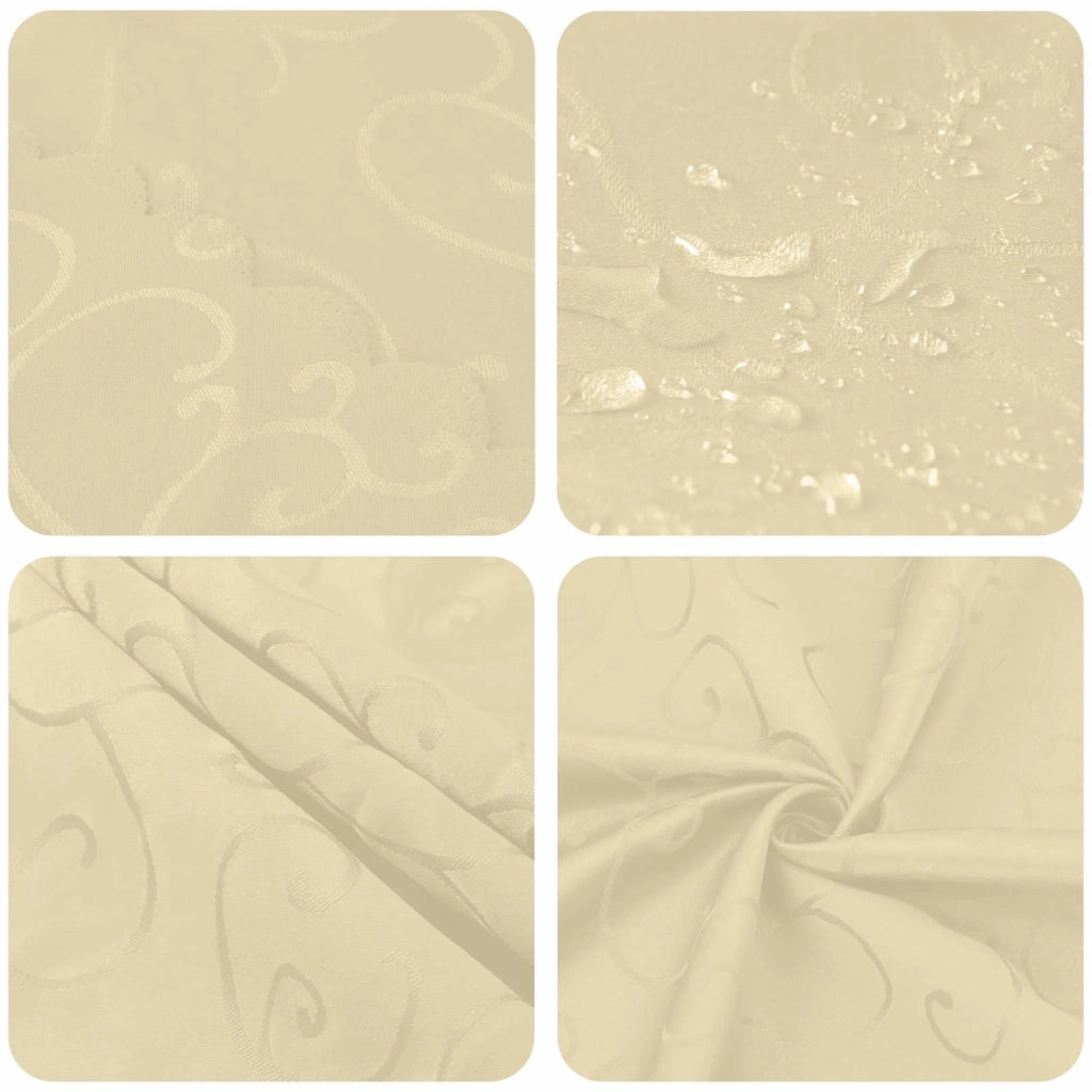 Tovaglia da Tavolo Rettangolare Bianco Crema 110 x 140 cm 42040069