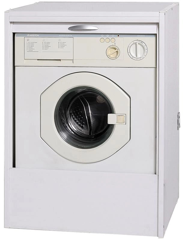 MOBILE COPRILAVATRICE CON SERRANDA SCORREVOLE IN RERSINA  67 X 59 X 91 BIANCO