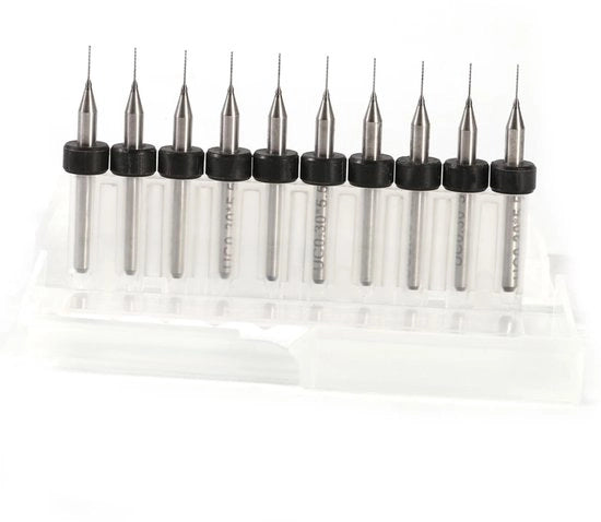 Set di punterelle a precisione - Acciaio tungsteno - 10 pezzi - 0.3mm a 1.4mm - Per PCB e elettronica - Adatto per lavori delicati - Per appassionati