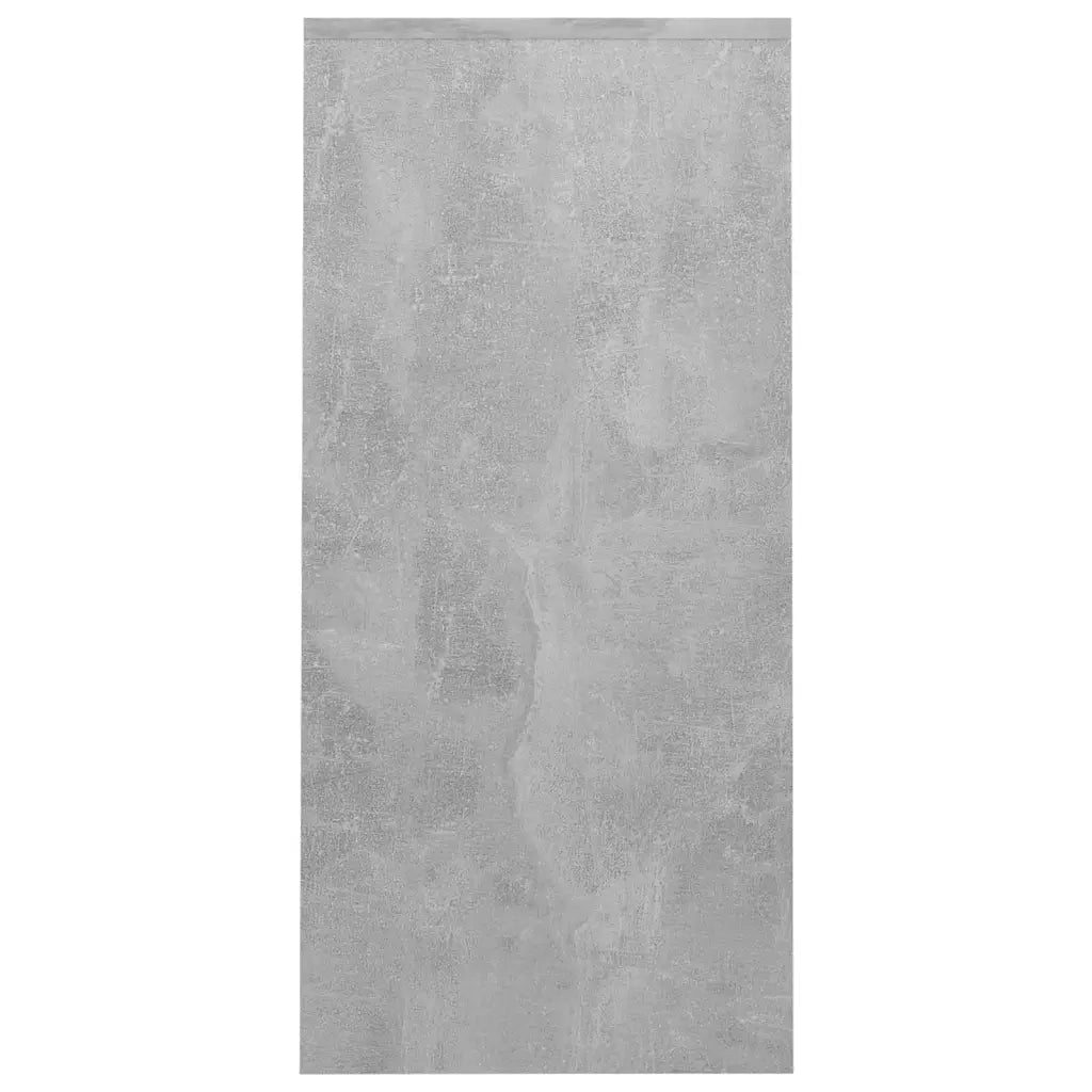 Scrivania Portatile Grigio Cemento 102,5x35x75 cm Multistrato 808345