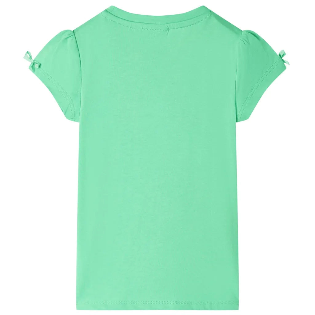 Maglietta da Bambina Verde Chiaro 116