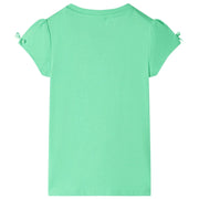 Maglietta da Bambina Verde Chiaro 116