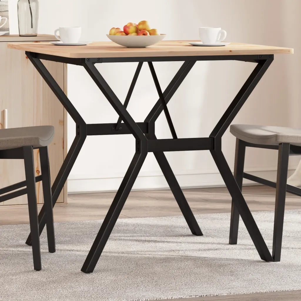 Telaio Gambe a Y per Tavolo da Pranzo 70x70x73 cm in Acciaio