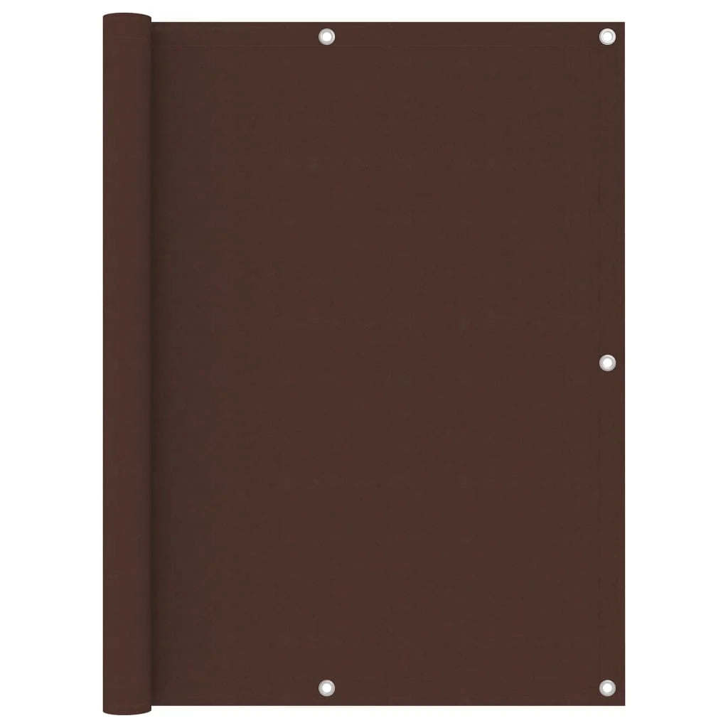 Schermo per balcone schermo per la privacy 120 x 400 cm tessuto Oxford marrone 02_0010223