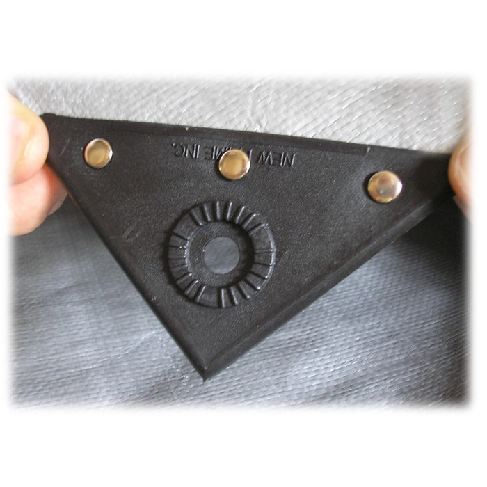 Multipack 3 pezzi telone occhiellato argento pesante 200 gr/mq metri 5x6