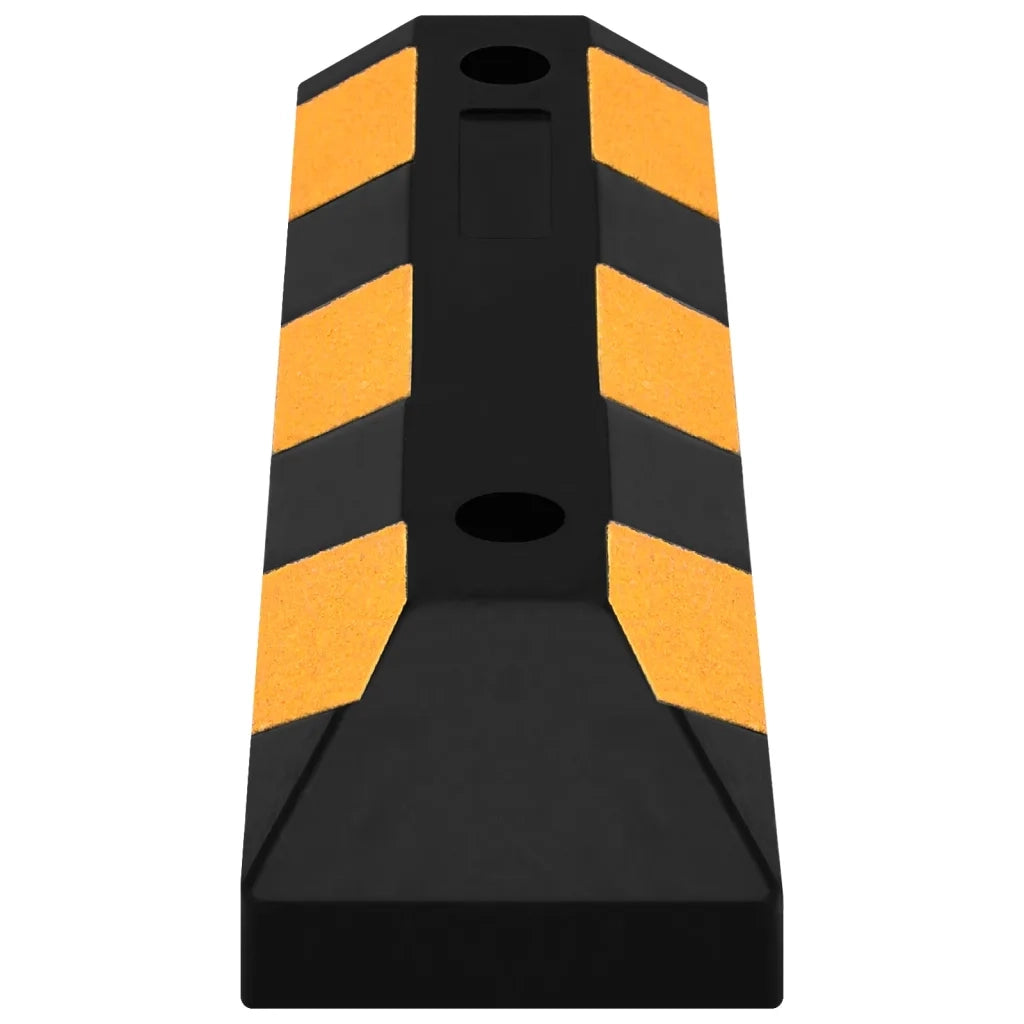 Delimitatori di Parcheggio Riflettenti 2 pz 56x15x10cm in Gomma 150982