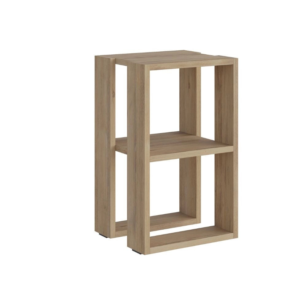 Comodino 1 Ripiano 55x30x34 cm in MDF Lonie Rovere