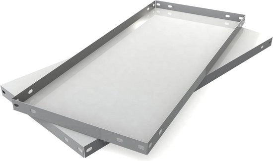 Scaffalatura in acciaio - 1 pezzo - 900 x 300 x 35 mm - bianca