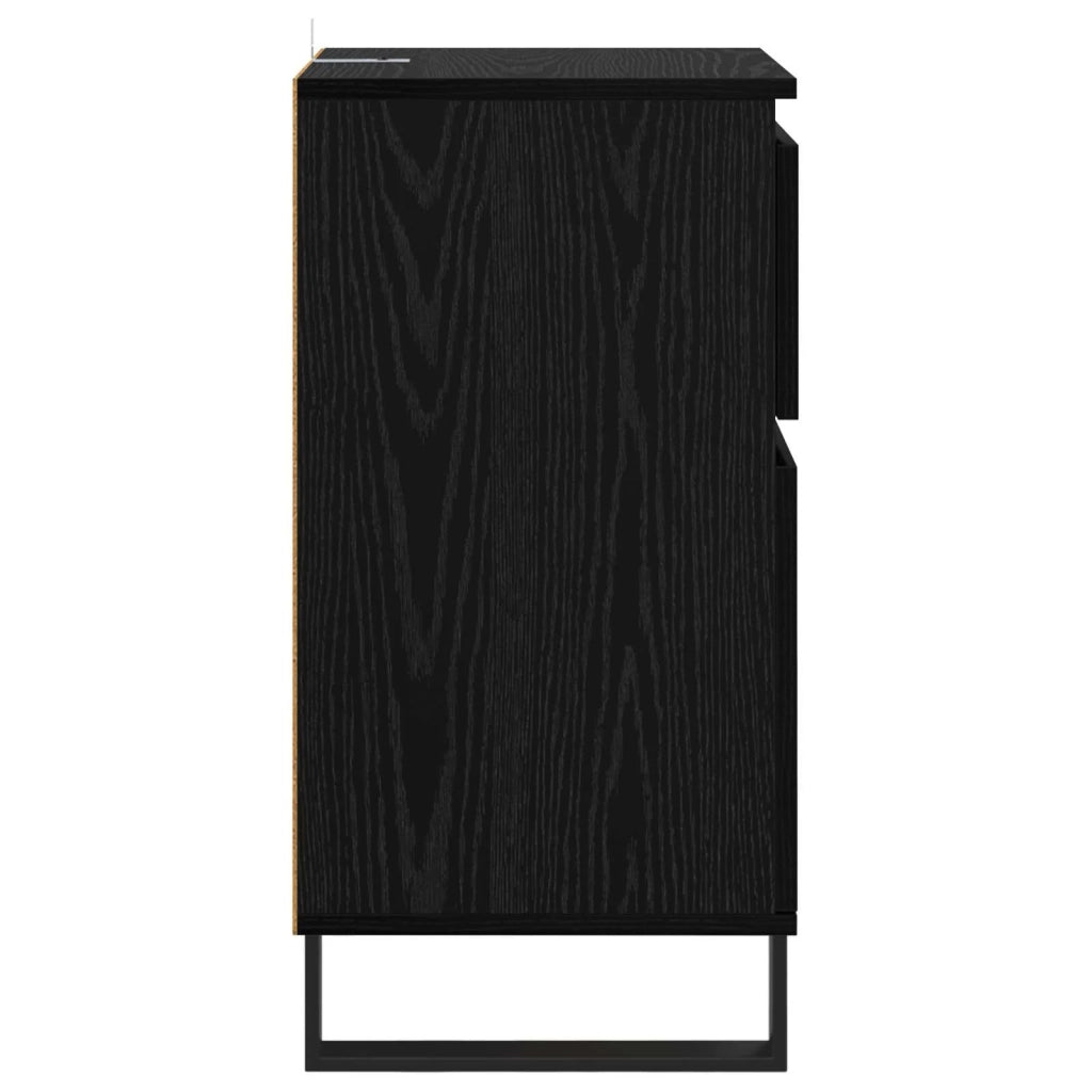 Credenza | Madia | Buffet da pranzo | Armadio da pranzo Rovere nero 35 x 40 x 70 cm Legno multistrato