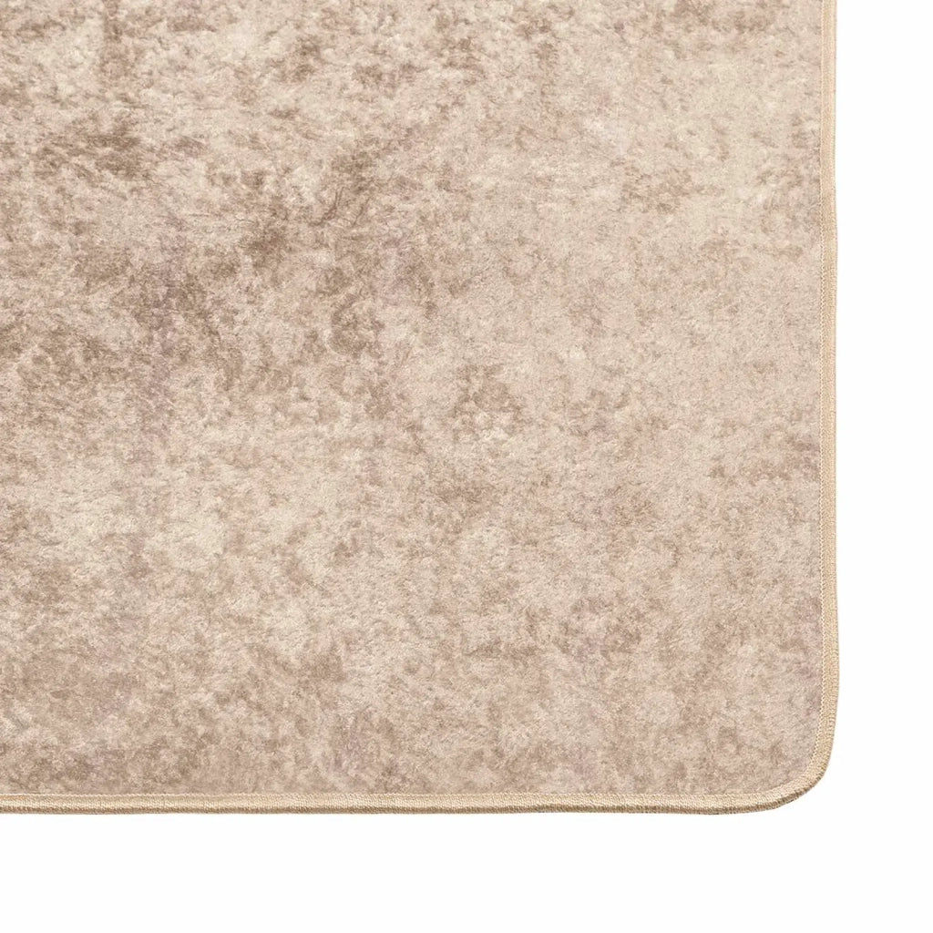 Runner Tappeto MARSA Beige 100 x 300 cm Poliestere e PVC 42023093