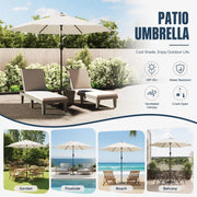 Sand-white Parasol, 3 M Steel Pole