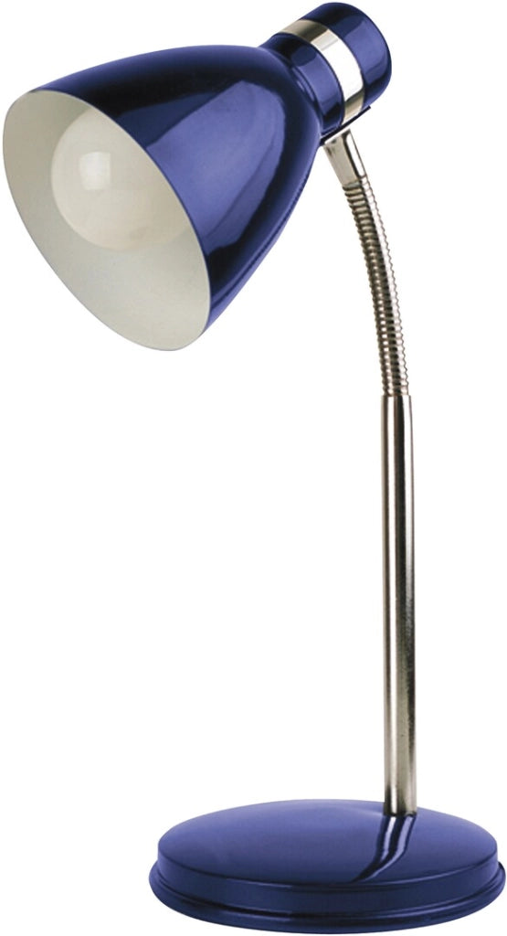 Lampada da scrivania blu in metallo E14 Patric 4207 Rabalux