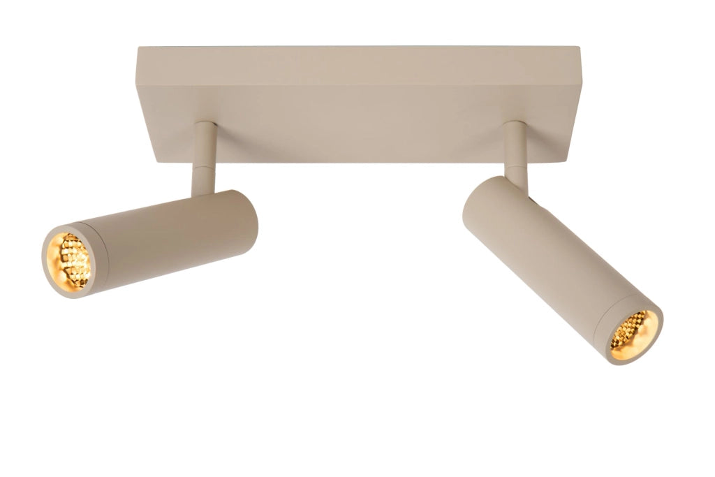 Faretto da soffitto rettangolare GRADO 2xMR11 taupe Lucide