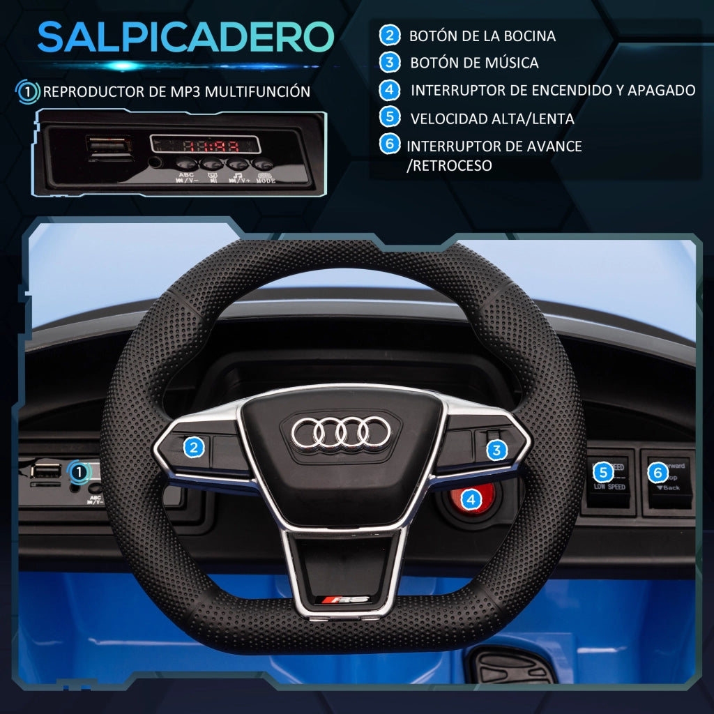 Auto Elettrica AUDI RS e-tron GT ¨C Xylo ¨C Blu, Telecomando, Batteria, 103x58x41 cm, +3 Anni