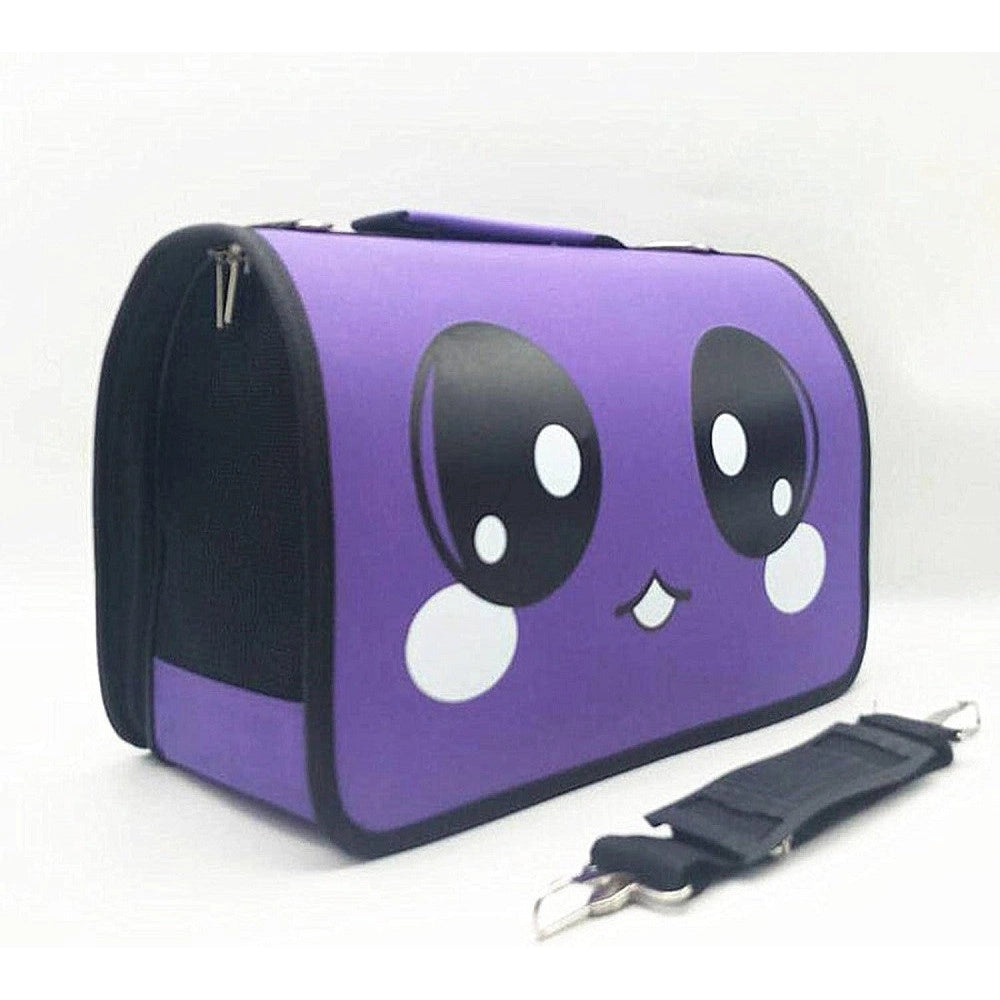 Trade Shop - Borsa Zaino Portatile Pieghevole Viaggio Per Animali Cani Gatti A Tracolla Tg.m -