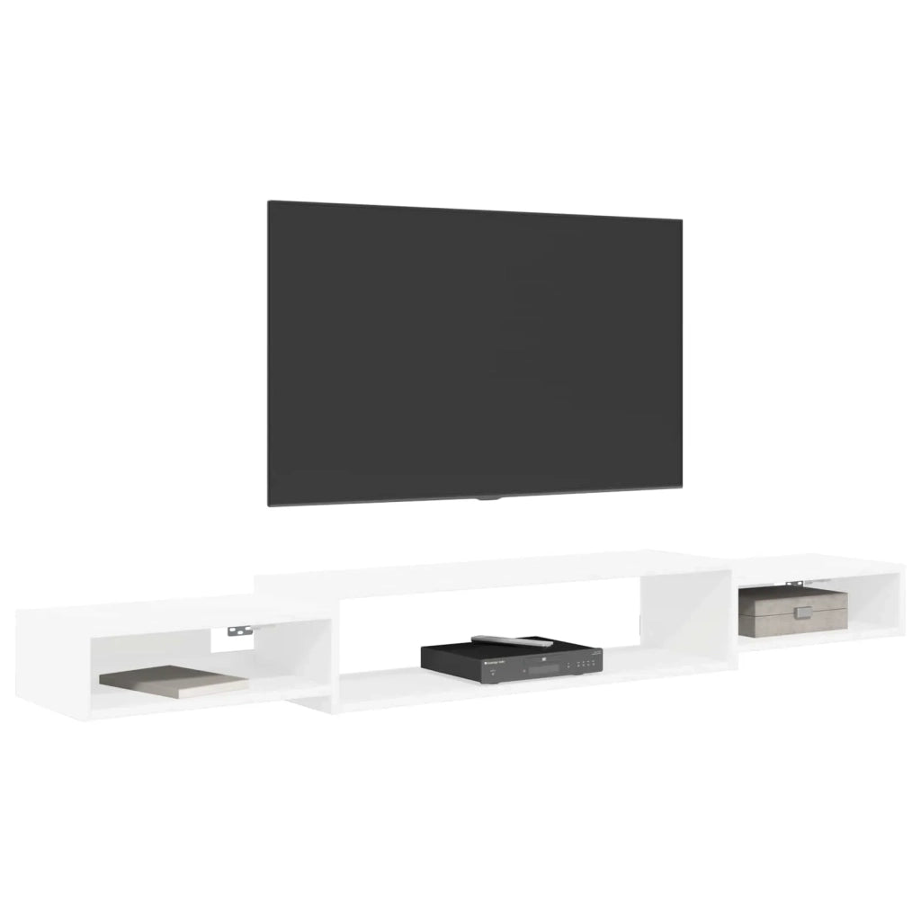 Mobile TV da Parete A parete Bianco 180 x 28 x 21 cm