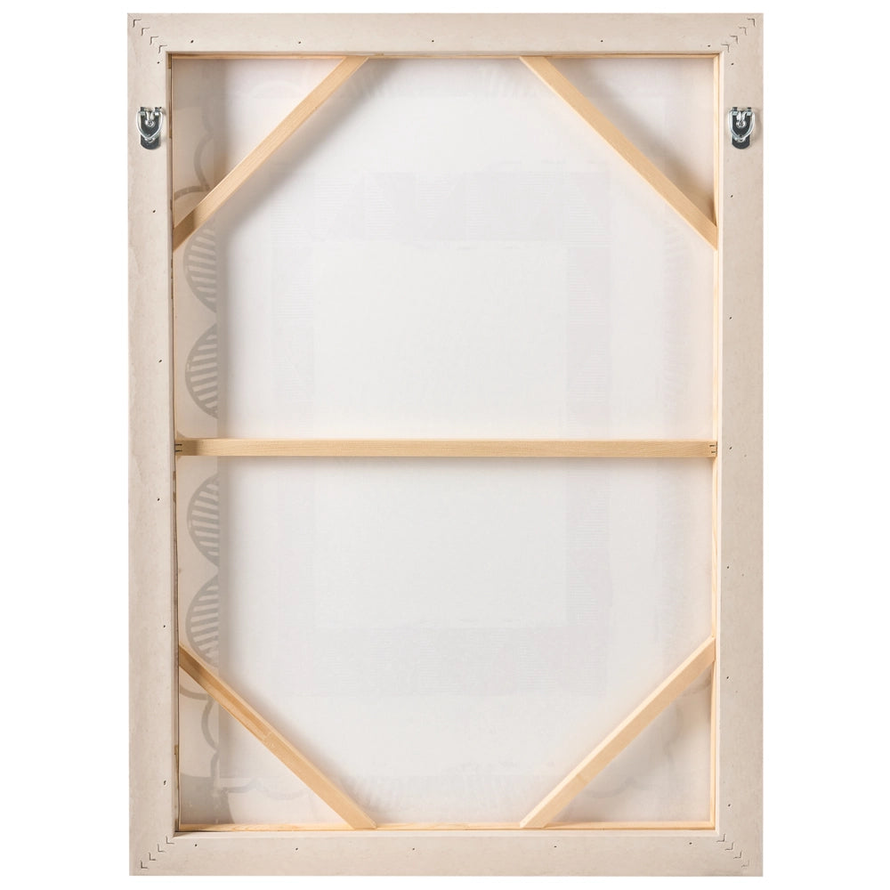 Decorazione da parete stampa su tela dorata, motivi orientali realizzati a mano, materiali sintetici, cornice in legno di pino, soggiorno