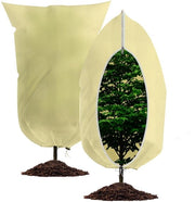 Protezione invernale per piante 80g/m² – Protezione contro la gelatezza per piante da esterno con chiusura e cordino di trazione – Protezione invernale per piante in vaso, palme, ulivi (2 pezzi, 80x120cm)