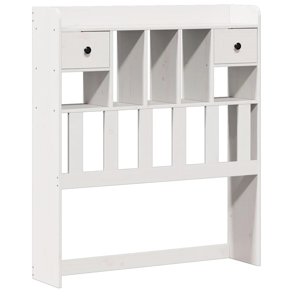 Letto con Libreria senza Materasso 75x190 cm in Legno Pino