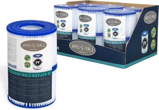Filtro Cartridge VI per Jacuzzi Lay-Z-Spa 58323 - 6 pezzi Twin Pack - Accessori Jacuzzi di alta qualità